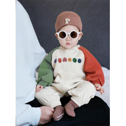 炸街親子裝衛衣一家三口四口秋冬款母子母女嬰兒百天周嵗男女童裝