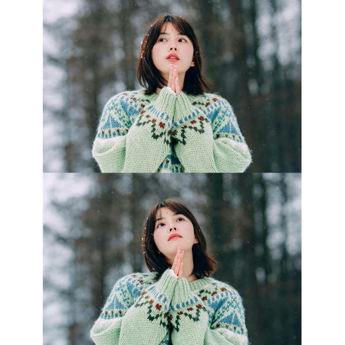 今年流行的溫柔系上衣韓系氛圍感聖誕綠色費爾島針織毛衣內搭女冬 今年流行的溫柔系上衣韓系氛圍感聖誕綠色費爾島針織毛衣內搭女冬