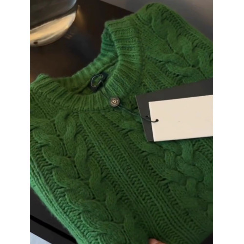 聖誕綠色浣熊絨麻花套頭毛衣女秋冬慵懶風冬季圓領加厚針織衫上衣 聖誕綠色浣熊絨麻花套頭毛衣女秋冬慵懶風冬季圓領加厚針織衫上衣