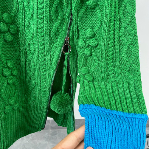 復古聖誕綠色麻花加厚圓領套頭毛衣女秋冬濮院軟慵懶風羊毛針織衫 復古聖誕綠色麻花加厚圓領套頭毛衣女秋冬濮院軟慵懶風羊毛針織衫