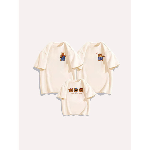 嬰兒親子t恤一家三四口夏款寶寶包屁衣小月齡百天周嵗拍照全家福 嬰兒親子t恤一家三四口夏款寶寶包屁衣小月齡百天周嵗拍照全家福