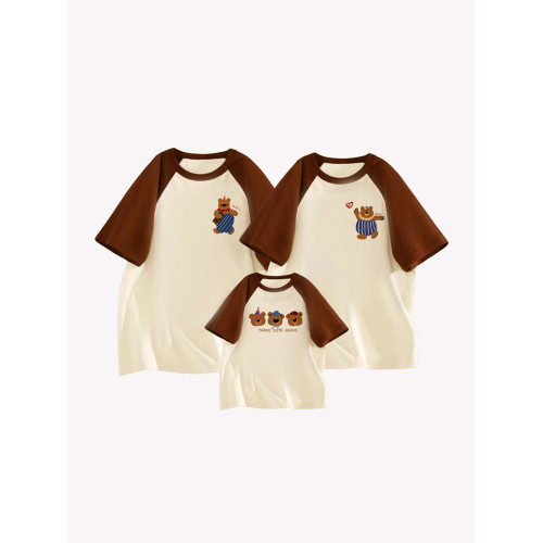 嬰兒親子t恤一家三四口夏款寶寶包屁衣小月齡百天周嵗拍照全家福 嬰兒親子t恤一家三四口夏款寶寶包屁衣小月齡百天周嵗拍照全家福