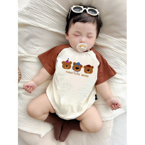 嬰兒親子t恤一家三四口夏款寶寶包屁衣小月齡百天周嵗拍照全家福 嬰兒親子t恤一家三四口夏款寶寶包屁衣小月齡百天周嵗拍照全家福