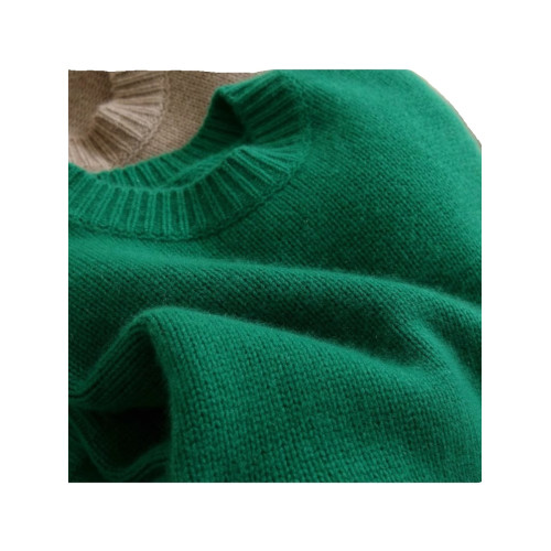 歐貨高級聖誕綠色圓領新年毛衣女秋冬新款高級感軟糯純色針織上衣 歐貨高級聖誕綠色圓領新年毛衣女秋冬新款高級感軟糯純色針織上衣