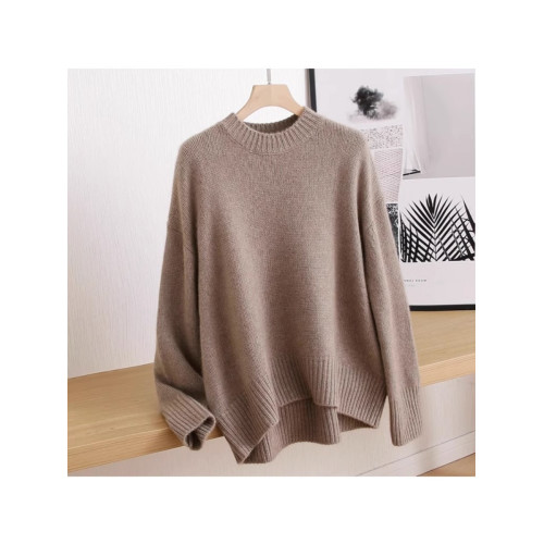 歐貨高級聖誕綠色圓領新年毛衣女秋冬新款高級感軟糯純色針織上衣 歐貨高級聖誕綠色圓領新年毛衣女秋冬新款高級感軟糯純色針織上衣