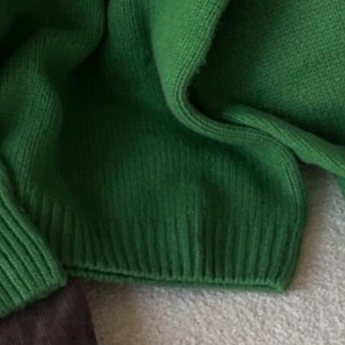 氛圍感聖誕綠色毛衣女秋冬季寬松加厚高級感慵懶風套頭針織衫上衣