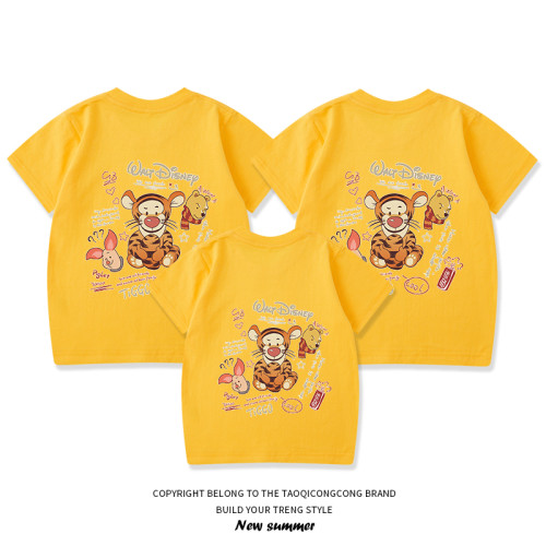 2025新款潮特別的一家三口四口親子裝純棉短袖t恤洋氣母子女半袖 2025新款潮特別的一家三口四口親子裝純棉短袖t恤洋氣母子女半袖