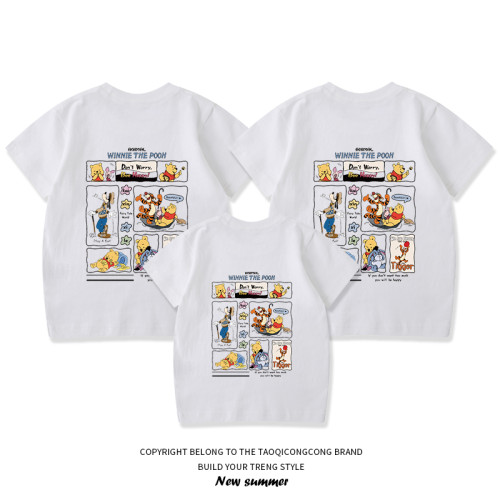 特別的親子裝一家三口母子母女裝夏裝上衣女潮2025年新款短袖t恤