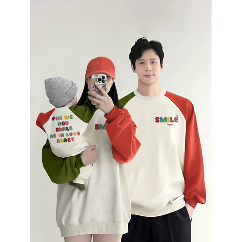 親子衛衣一家三口四口秋冬母女母子炸街嬰兒周嵗百天拍照男女童裝 親子衛衣一家三口四口秋冬母女母子炸街嬰兒周嵗百天拍照男女童裝