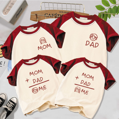 高級洋氣不一樣的親子裝夏裝一家三口四口母子母女夏款短袖T恤潮 高級洋氣不一樣的親子裝夏裝一家三口四口母子母女夏款短袖T恤潮