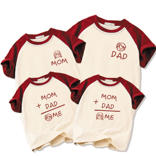 高級洋氣不一樣的親子裝夏裝一家三口四口母子母女夏款短袖T恤潮 高級洋氣不一樣的親子裝夏裝一家三口四口母子母女夏款短袖T恤潮