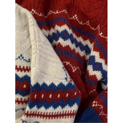 復古新年聖誕紅色毛衣女秋冬加厚寬松慵懶風打底針織衫設計感上衣