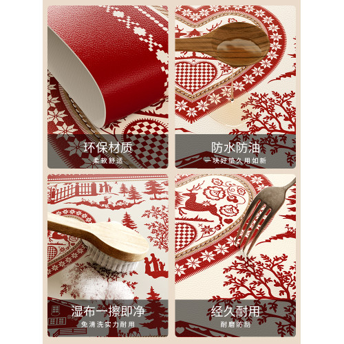 奇妙夜新年紅色餐墊防水防油防燙隔熱墊聖誕高級感西餐墊碗墊杯墊 奇妙夜新年紅色餐墊防水防油防燙隔熱墊聖誕高級感西餐墊碗墊杯墊