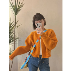 女裝本命年衣服高級超好看氛圍感聖誕紅色針織毛衣外套女拉鍊上衣