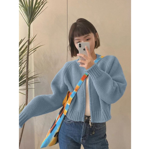 女裝本命年衣服高級超好看氛圍感聖誕紅色針織毛衣外套女拉鍊上衣 女裝本命年衣服高級超好看氛圍感聖誕紅色針織毛衣外套女拉鍊上衣