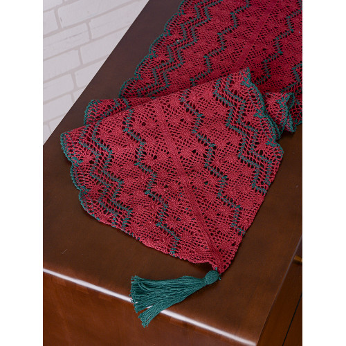 出口原單美式鄕村聖誕風格棉線鉤花蕾絲鏤空桌旗桌布裝飾蓋巾 出口原單美式鄕村聖誕風格棉線鉤花蕾絲鏤空桌旗桌布裝飾蓋巾