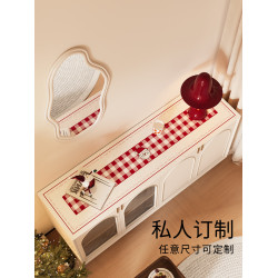 藝喜緣 聖誕餐邊櫃桌墊輕奢高級感 節慶電視櫃台面保護墊聖誕裝飾