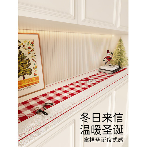 藝喜緣 聖誕餐邊櫃桌墊輕奢高級感 節慶電視櫃台面保護墊聖誕裝飾 藝喜緣 聖誕餐邊櫃桌墊輕奢高級感 節慶電視櫃台面保護墊聖誕裝飾