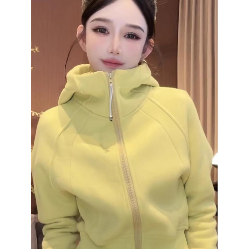 聖誕紅加絨加厚連帽收腰短款衛衣外套女2024冬季新款收腰開衫上衣 聖誕紅加絨加厚連帽收腰短款衛衣外套女2024冬季新款收腰開衫上衣