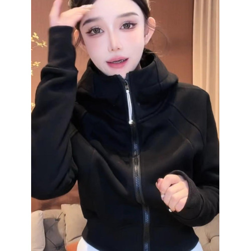 聖誕紅加絨加厚連帽收腰短款衛衣外套女2024冬季新款收腰開衫上衣 聖誕紅加絨加厚連帽收腰短款衛衣外套女2024冬季新款收腰開衫上衣