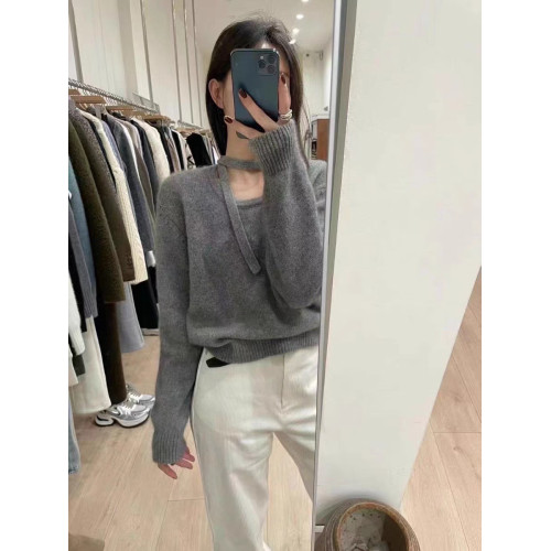 冬季新款韓國東大門氣質純色愛心飄帶針織新年聖誕紅毛衣 冬季新款韓國東大門氣質純色愛心飄帶針織新年聖誕紅毛衣