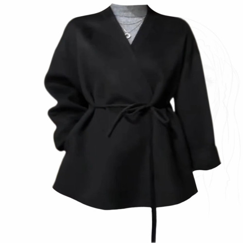 200斤特大碼女裝歐美風新年聖誕紅黑色毛呢外套 200斤特大碼女裝歐美風新年聖誕紅黑色毛呢外套