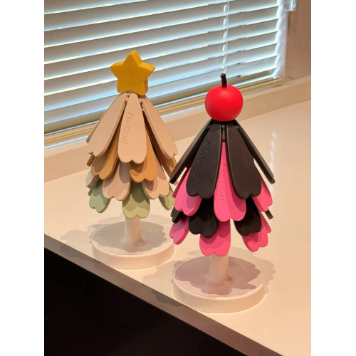 聖誕樹隔熱餐桌墊餐桌矽膠桌墊防燙耐高溫2025新款鍋墊杯墊擺件 聖誕樹隔熱餐桌墊餐桌矽膠桌墊防燙耐高溫2025新款鍋墊杯墊擺件