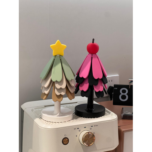 聖誕樹隔熱餐桌墊餐桌矽膠桌墊防燙耐高溫2025新款鍋墊杯墊擺件 聖誕樹隔熱餐桌墊餐桌矽膠桌墊防燙耐高溫2025新款鍋墊杯墊擺件