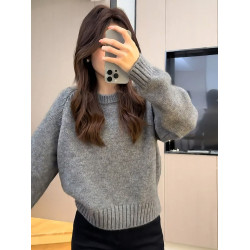 新年聖誕紅色短款氛圍感針織毛衣2025年冬季新款秋冬爆款上衣女裝