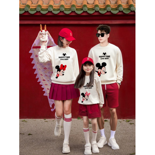 高級親子裝秋冬裝一家三口四口2025新款冬季母子裝母女款長袖衛衣 高級親子裝秋冬裝一家三口四口2025新款冬季母子裝母女款長袖衛衣