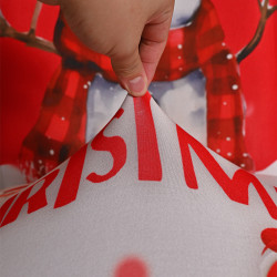 2025新款彈力印花聖誕椅子套可拆洗歐美聖誕節餐廳酒店套罩裝飾