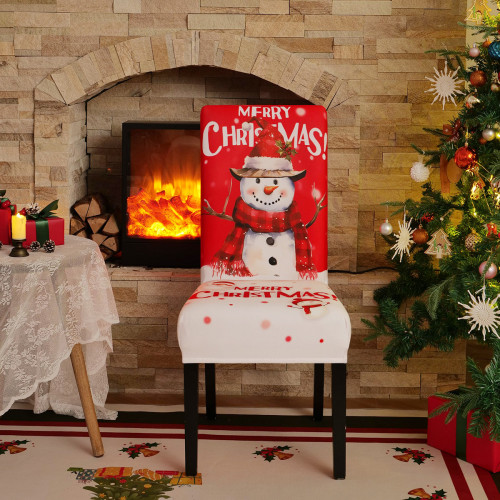 2025新款彈力印花聖誕椅子套可拆洗歐美聖誕節餐廳酒店套罩裝飾 2025新款彈力印花聖誕椅子套可拆洗歐美聖誕節餐廳酒店套罩裝飾