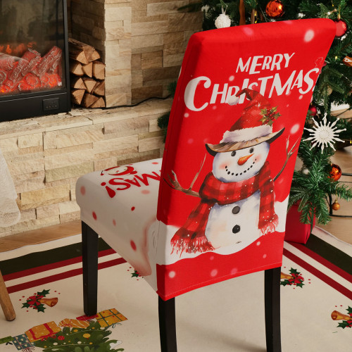 2025新款彈力印花聖誕椅子套可拆洗歐美聖誕節餐廳酒店套罩裝飾 2025新款彈力印花聖誕椅子套可拆洗歐美聖誕節餐廳酒店套罩裝飾