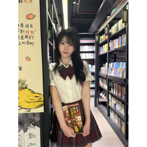 玄jk製服裙正版學院風高腰百褶裙女校供感聖誕紅色格裙狗短半身裙