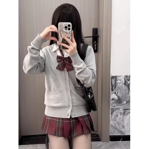 jk製服套裝秋冬日系高腰半身裙正版聖誕紅色格子裙校供感百褶裙女 jk製服套裝秋冬日系高腰半身裙正版聖誕紅色格子裙校供感百褶裙女