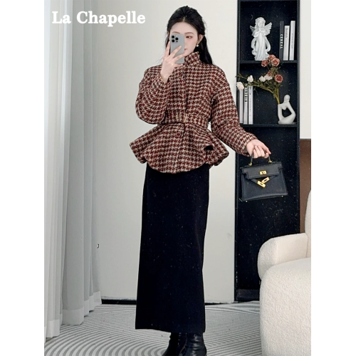 拉夏貝爾小香風羽絨服套裝女今年流行爆款小個子聖誕紅輕薄外套冬 拉夏貝爾小香風羽絨服套裝女今年流行爆款小個子聖誕紅輕薄外套冬