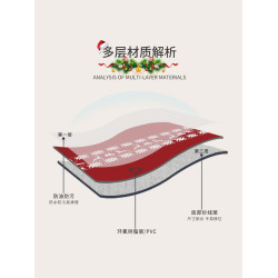 聖誕節桌布防水防油免洗氛圍感裝飾餐桌布輕奢高級感新年茶幾台布