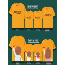 全家福夏季親子裝棉不一樣網紅新款一家三口四口父子女母子女T恤