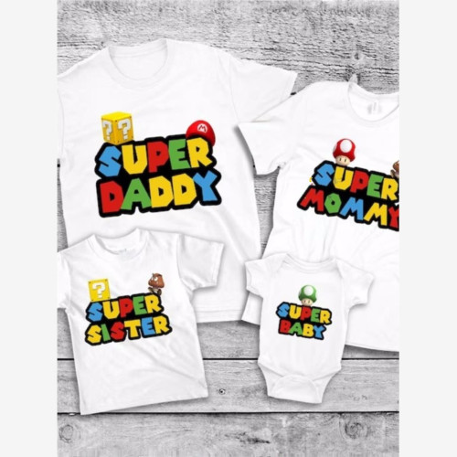 純棉美式親子裝一家三四口夏男女童短袖t恤全家母女裝兄妹不一樣 純棉美式親子裝一家三四口夏男女童短袖t恤全家母女裝兄妹不一樣