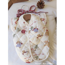 秋冬季純棉衣寵物馬甲貓咪衣服家居服開衫新年節泰迪狗狗保暖背心