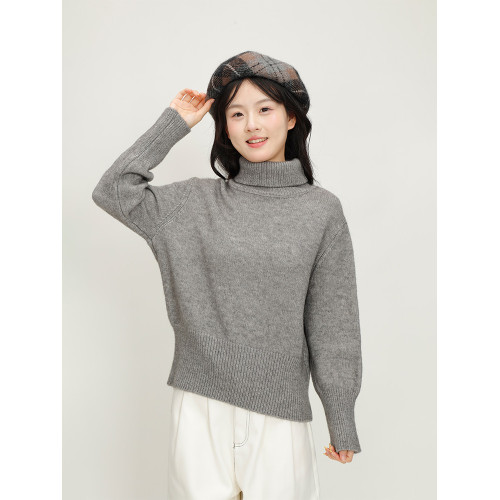 MDay韓系高領套頭針織衫女2024冬季聖誕紅色毛衣內搭加厚保暖上衣 MDay韓系高領套頭針織衫女2024冬季聖誕紅色毛衣內搭加厚保暖上衣