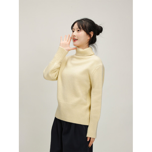 MDay韓系高領套頭針織衫女2024冬季聖誕紅色毛衣內搭加厚保暖上衣 MDay韓系高領套頭針織衫女2024冬季聖誕紅色毛衣內搭加厚保暖上衣