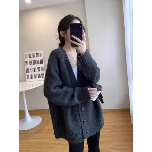 2025聖誕紅色大毛衣外套女加厚慵懶風中長款針織開衫寬松大碼外搭 2025聖誕紅色大毛衣外套女加厚慵懶風中長款針織開衫寬松大碼外搭