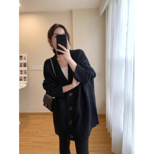 2025聖誕紅色大毛衣外套女加厚慵懶風中長款針織開衫寬松大碼外搭 2025聖誕紅色大毛衣外套女加厚慵懶風中長款針織開衫寬松大碼外搭