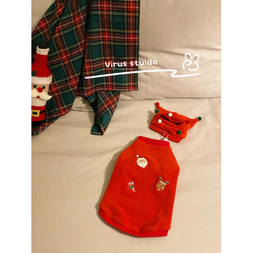 冬季斯芬克斯無毛貓德文貓衣服聖誕節新年氛圍衛衣狗狗小貓咪外套 冬季斯芬克斯無毛貓德文貓衣服聖誕節新年氛圍衛衣狗狗小貓咪外套