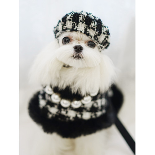 狗狗小香風鬭篷寵物披風聖誕節英倫貓咪胸背帶牽引繩輕奢毛毛裙子 狗狗小香風鬭篷寵物披風聖誕節英倫貓咪胸背帶牽引繩輕奢毛毛裙子