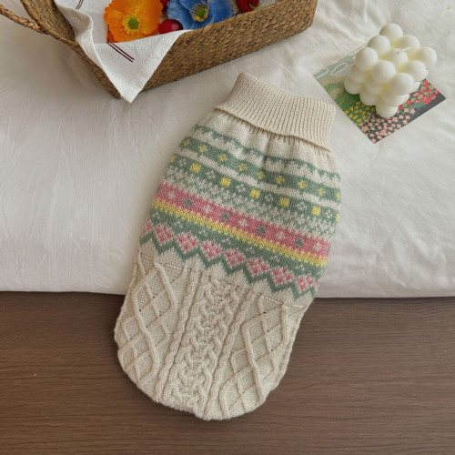 復古寵物狗狗貓咪秋冬衣服保暖毛衣氣質聖誕節臘腸比熊馬爾濟斯