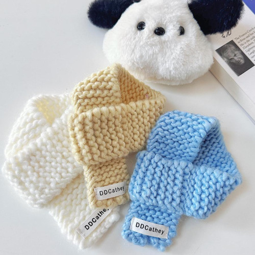 袋袋貓 彩色粗線冰島毛手工寵物圍巾 小型狗狗聖誕節新年圍巾圍脖 袋袋貓 彩色粗線冰島毛手工寵物圍巾 小型狗狗聖誕節新年圍巾圍脖