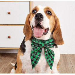 狗狗聖誕節圍脖寵物領結項圈蝴蝶結配飾小中大型犬圍巾新年裝飾品
