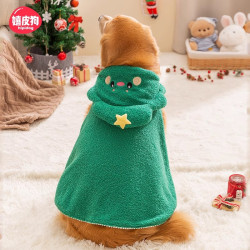 【超級年貨節】聖誕節衣服寵物狗狗披風大型犬金毛薩摩邊牧犬冬季